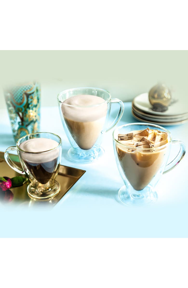 JoyJolt Declan Irish Double Wall Coffee Glass - Set of 2, Alternate, color, Clear