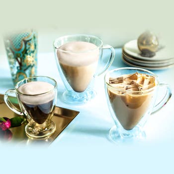 Declan Irish Double Wall Coffee Glass - Set of 2