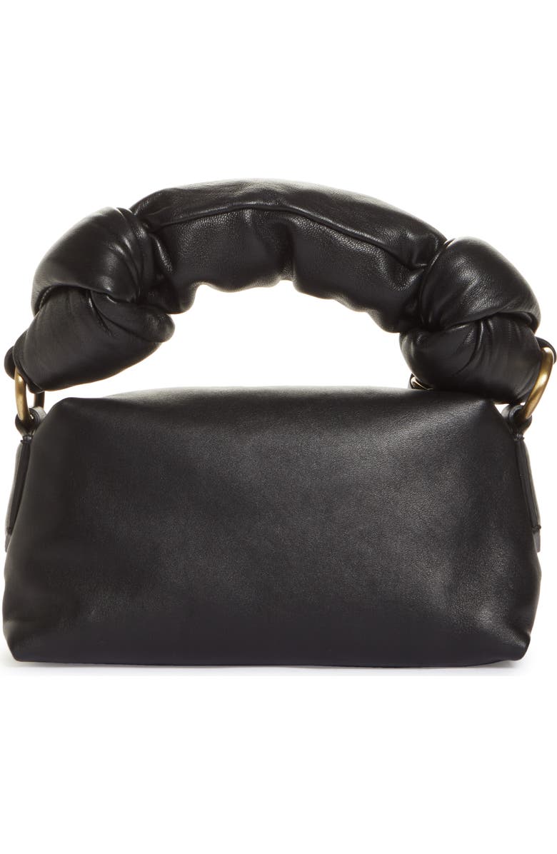 Dries Van Noten Knot Handle Leather Shoulder Bag, Alternate, color,