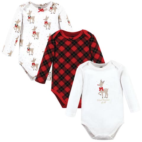 Infant Breathable Cotton Long-Sleeve Bodysuit Bundle 3 Count (Baby)