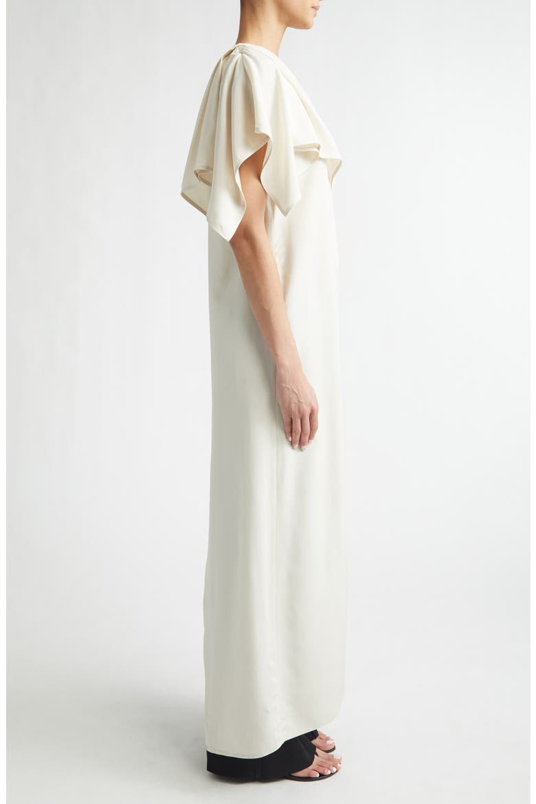 Haya Asymmetric One-Shoulder Cady Top, Alternate, color, ECRU