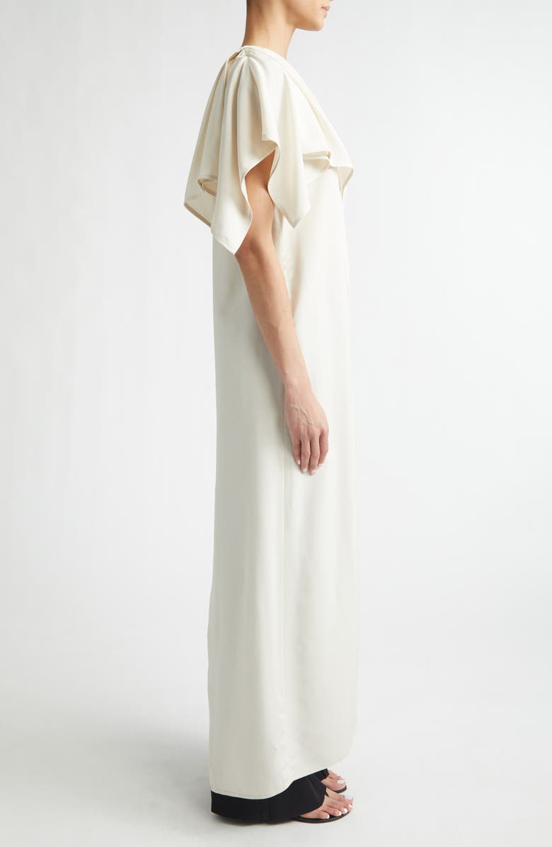 Proenza Schouler Haya Asymmetric One-Shoulder Cady Top, Alternate, color, Ecru