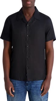 KARL LAGERFELD PARIS Linen Camp Shirt