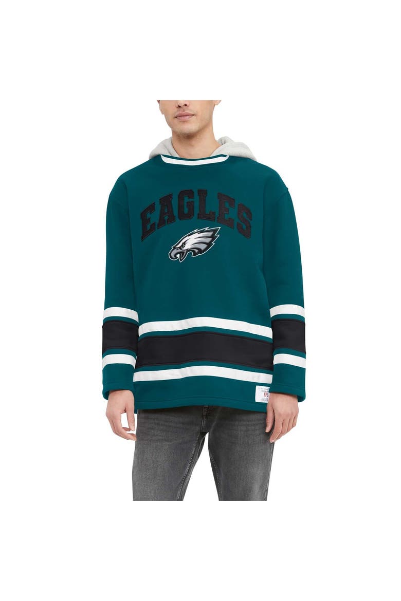 Men's Tommy Hilfiger Midnight Green Philadelphia Eagles Ivan Fashion Pullover Hoodie, Main, color, Green