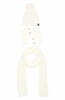 Nanette Lepore 3-Piece Braided Scarf, Beanie & Gloves Set