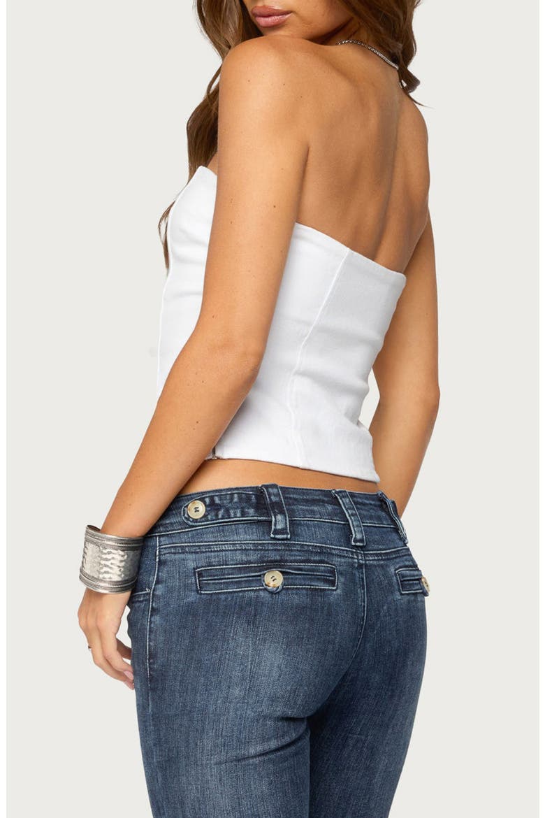Tanda Napoleon Strapless Top, Alternate, color, WHITE