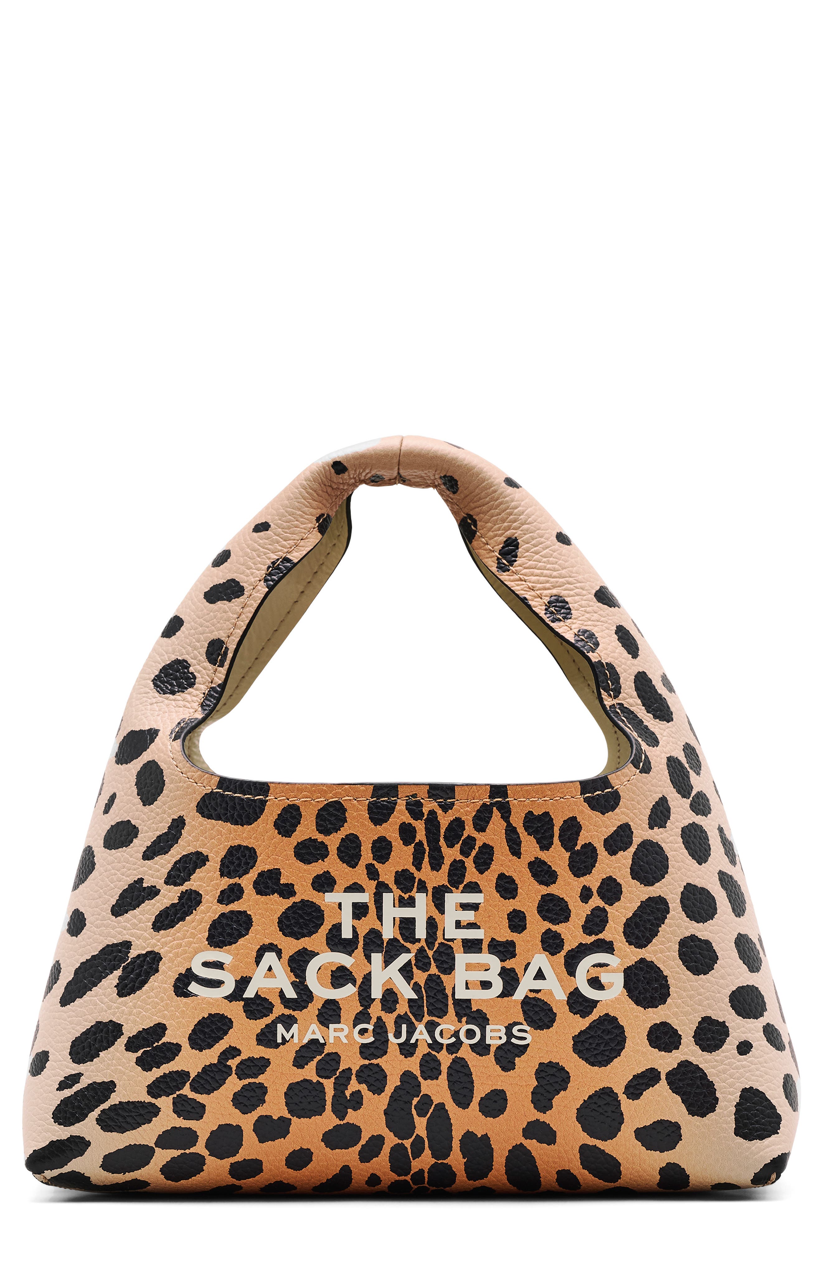 Marc Jacobs The Mini Leather Sack Bag in Leopard 