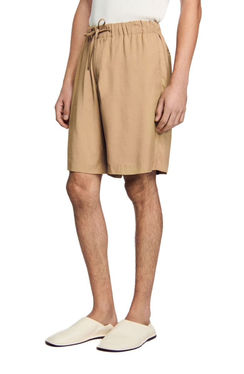 SANDRO Floaty Bermuda shorts, Alternate, color, 