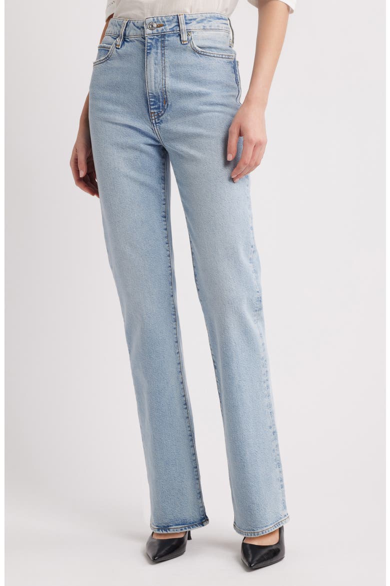 The Ruler High Waist Straight Leg Jeans, Main, color, DOLLY