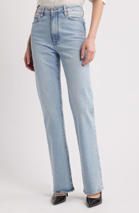 The Ruler High Waist Straight Leg Jeans