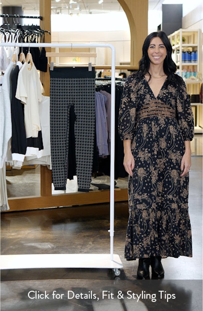 Houndstooth Seamless Base Layer Leggings, sales video thumbnail