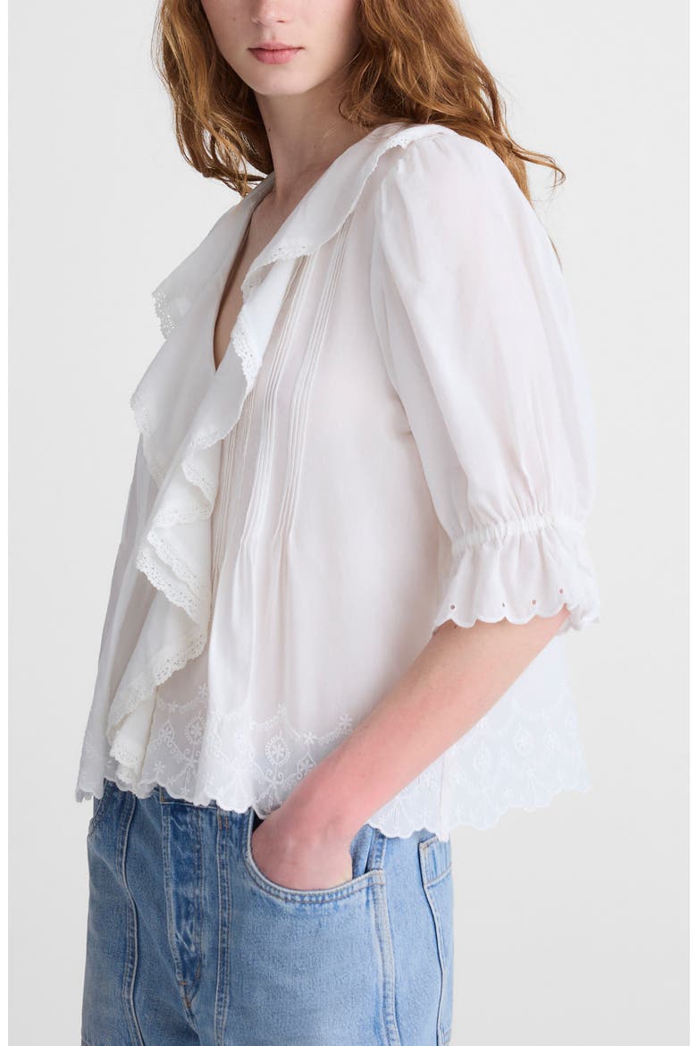 The Blaire Top, Alternate, color, WHITE