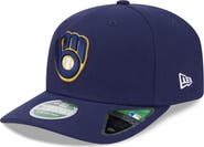 New Era Men's New Era Navy Milwaukee Brewers Player Replica 9SEVENTY Adjustable Hat