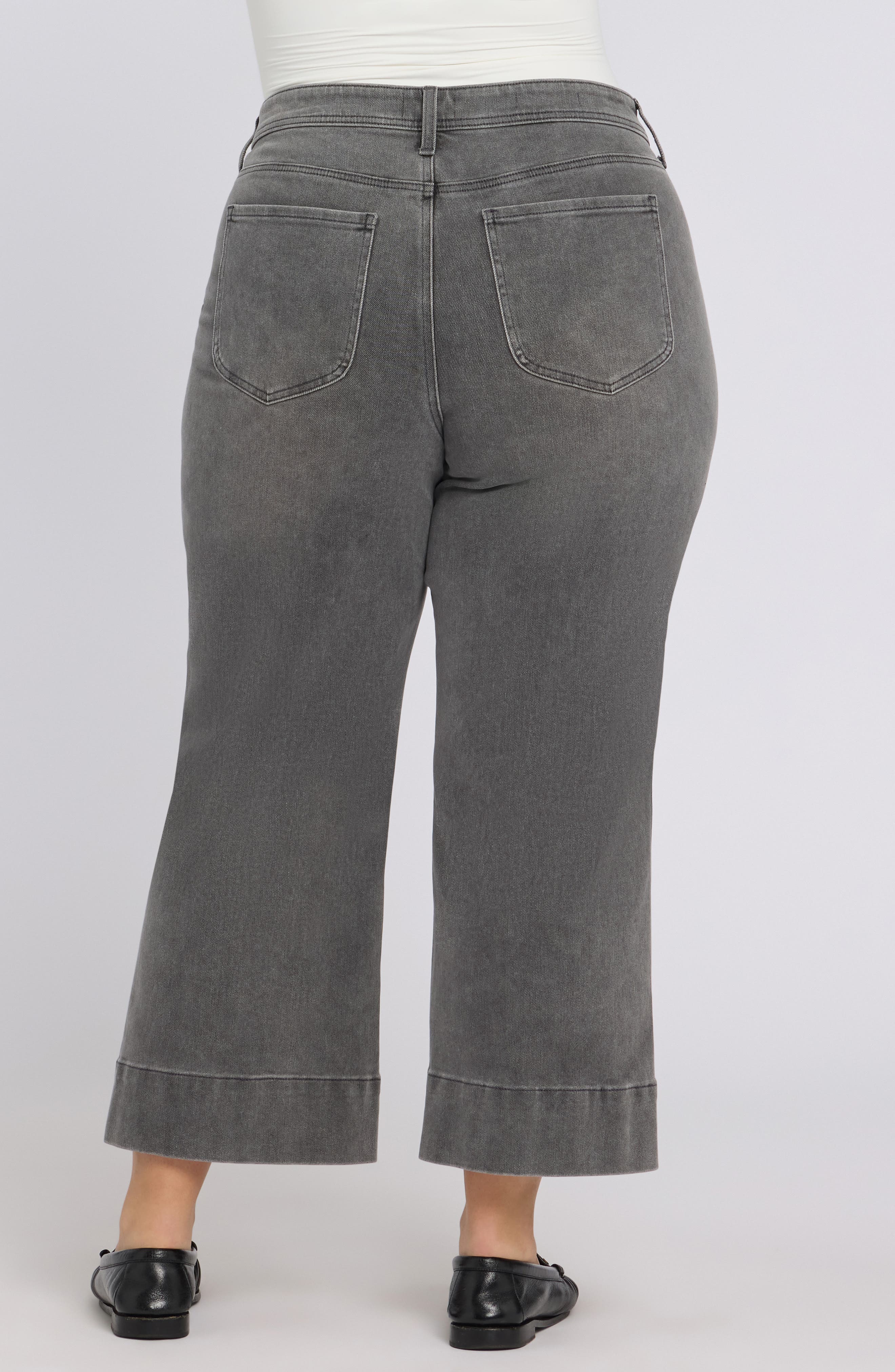 Teresa Front Seam Wide Leg Ankle Jeans - image 2