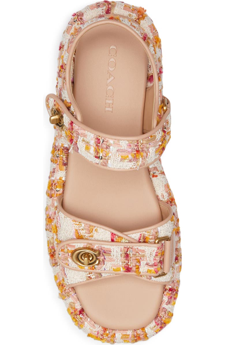 COACH Peyton Tweed Platform Sandal, Alternate, color,