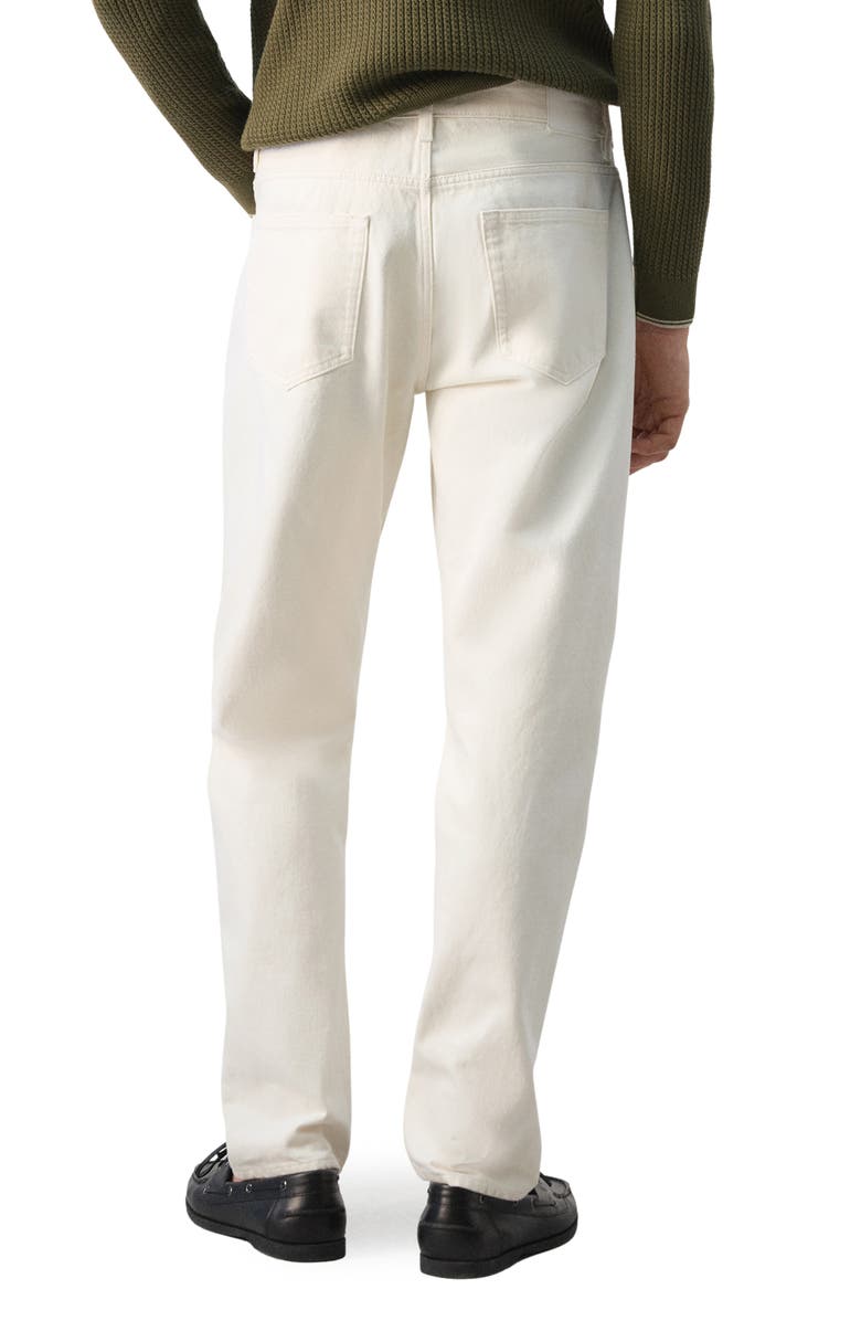 MANGO Bob Regular Fit Jeans, Alternate, color, Off White