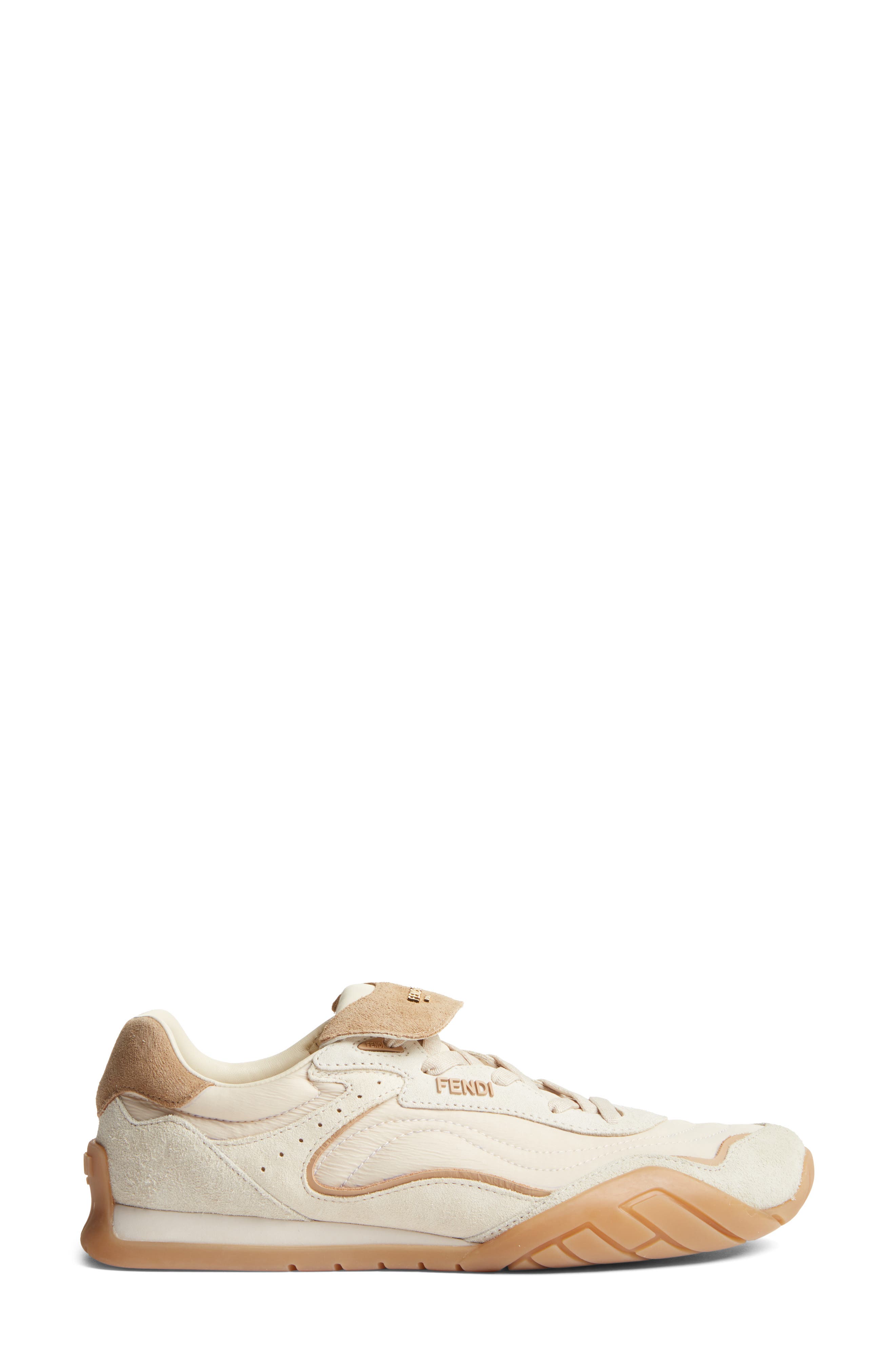 Fendi Pulse Low Top Sneaker, Alternate, color, Ivory
