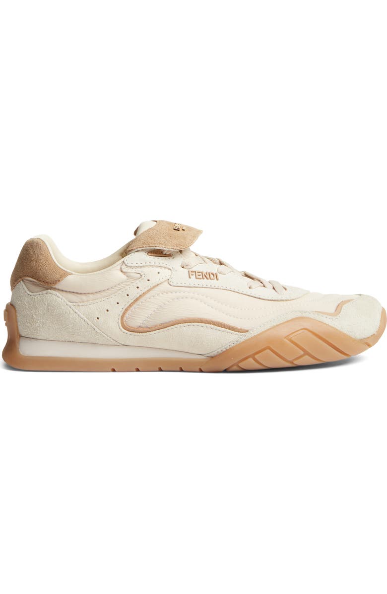 Fendi Pulse Low Top Sneaker, Alternate, color, Ivory