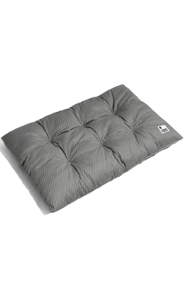 FunnyFuzzy Dual-Sided Plush Washable Dog Pad, Main, color, Deep Grey