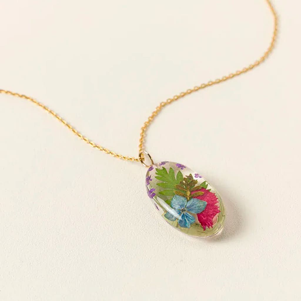 Belart Mother And Daughter Flower Pendant Necklace In Multi