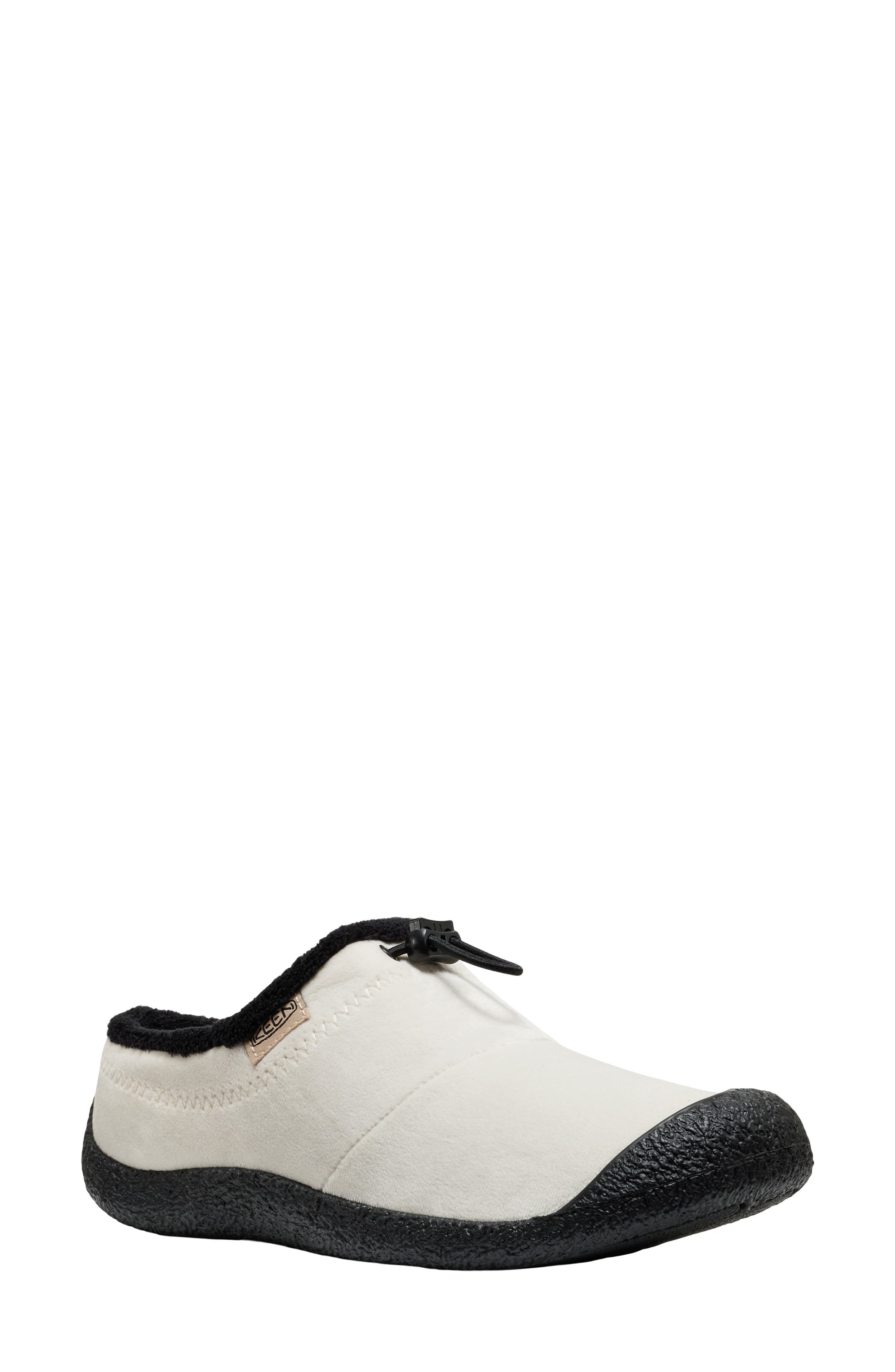 KEEN Howser III Hybrid Faux Shearling Slipper, Main, color, Birch/ Black