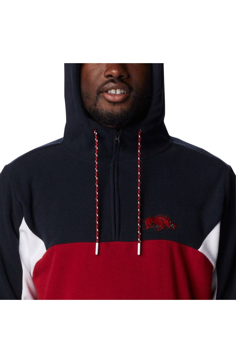 Columbia Men's Columbia Cardinal Arkansas Razorbacks Lodge Quarter-Zip Hoodie, Alternate, color, Cardinal