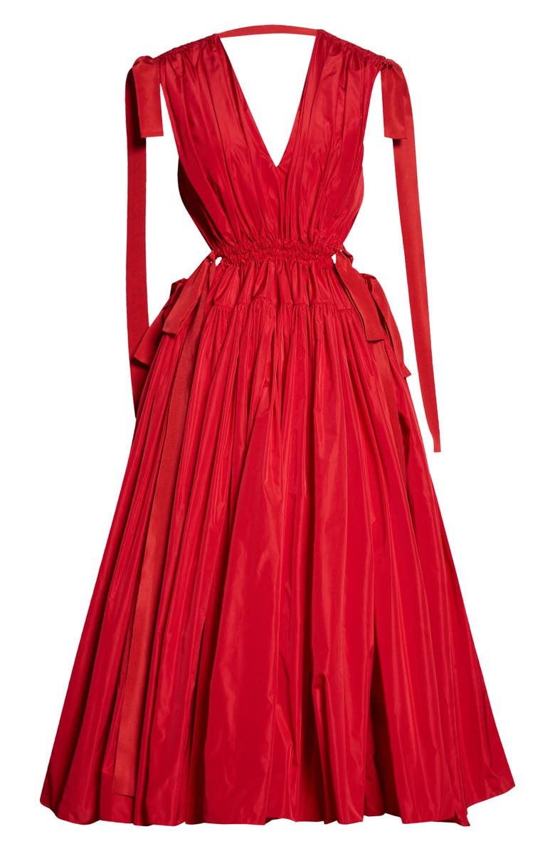 McQueen Alexander McQueen Taffeta Fit & Flare Dress, Alternate, color, 