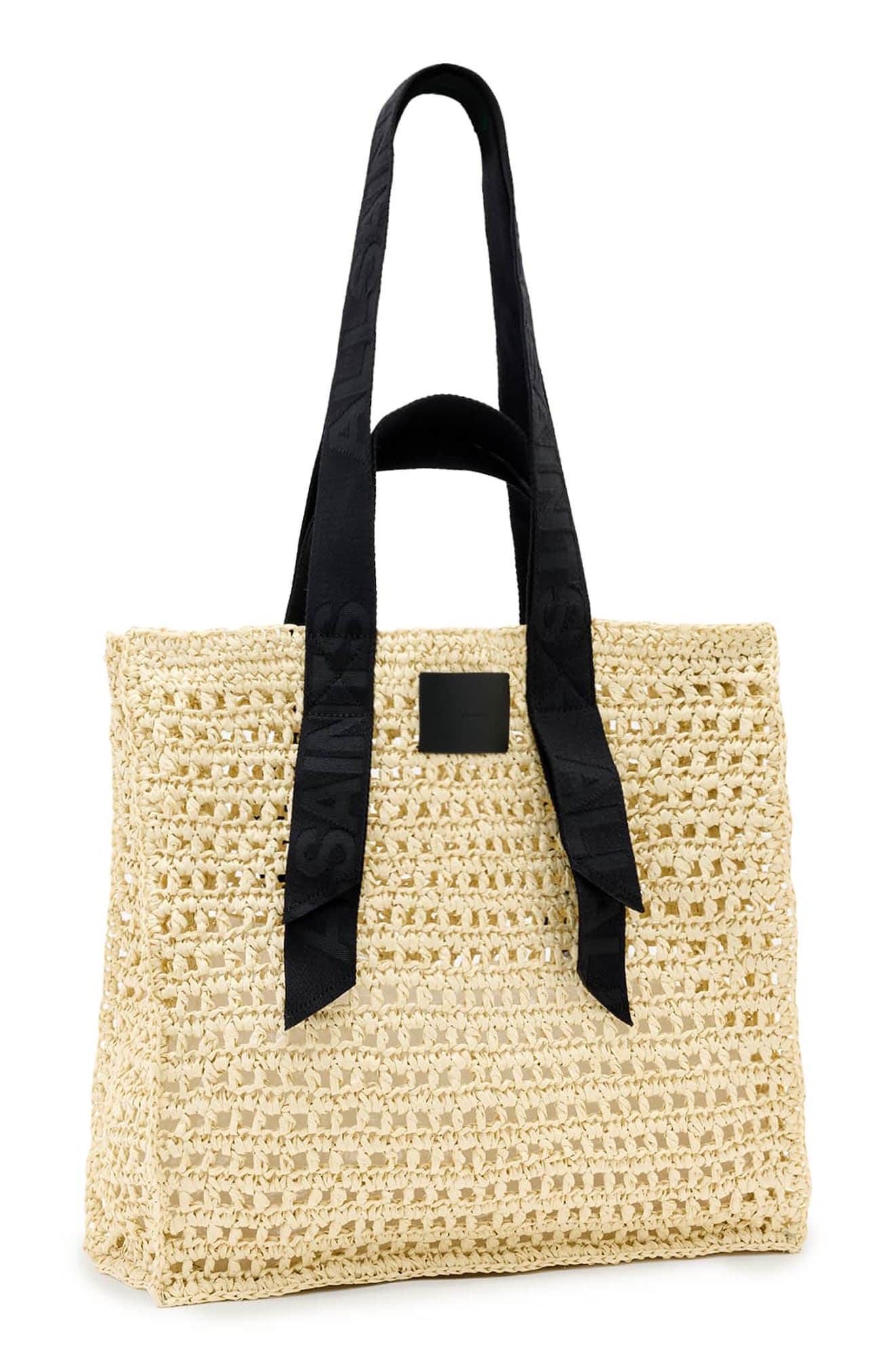 AllSaints Lullah Straw Tote Bag (Women) | Nordstrom