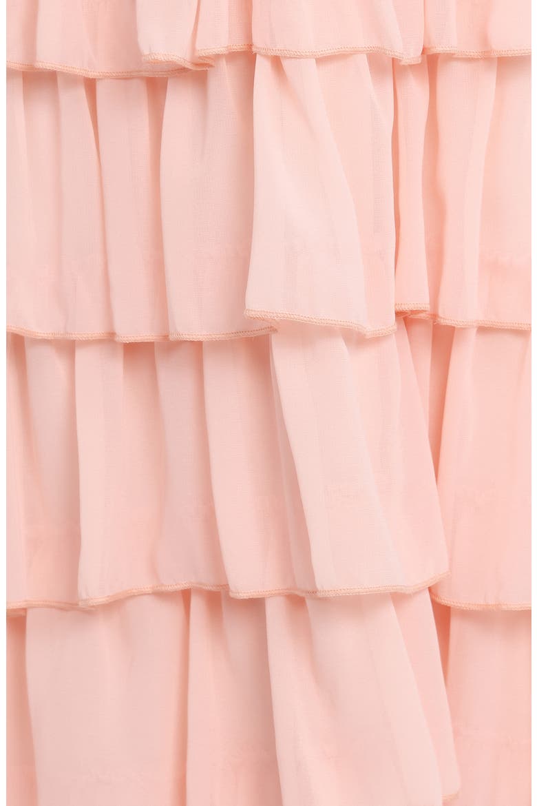 Zoella Ruffle Tiered Maxi Dress, Alternate, color, PINK