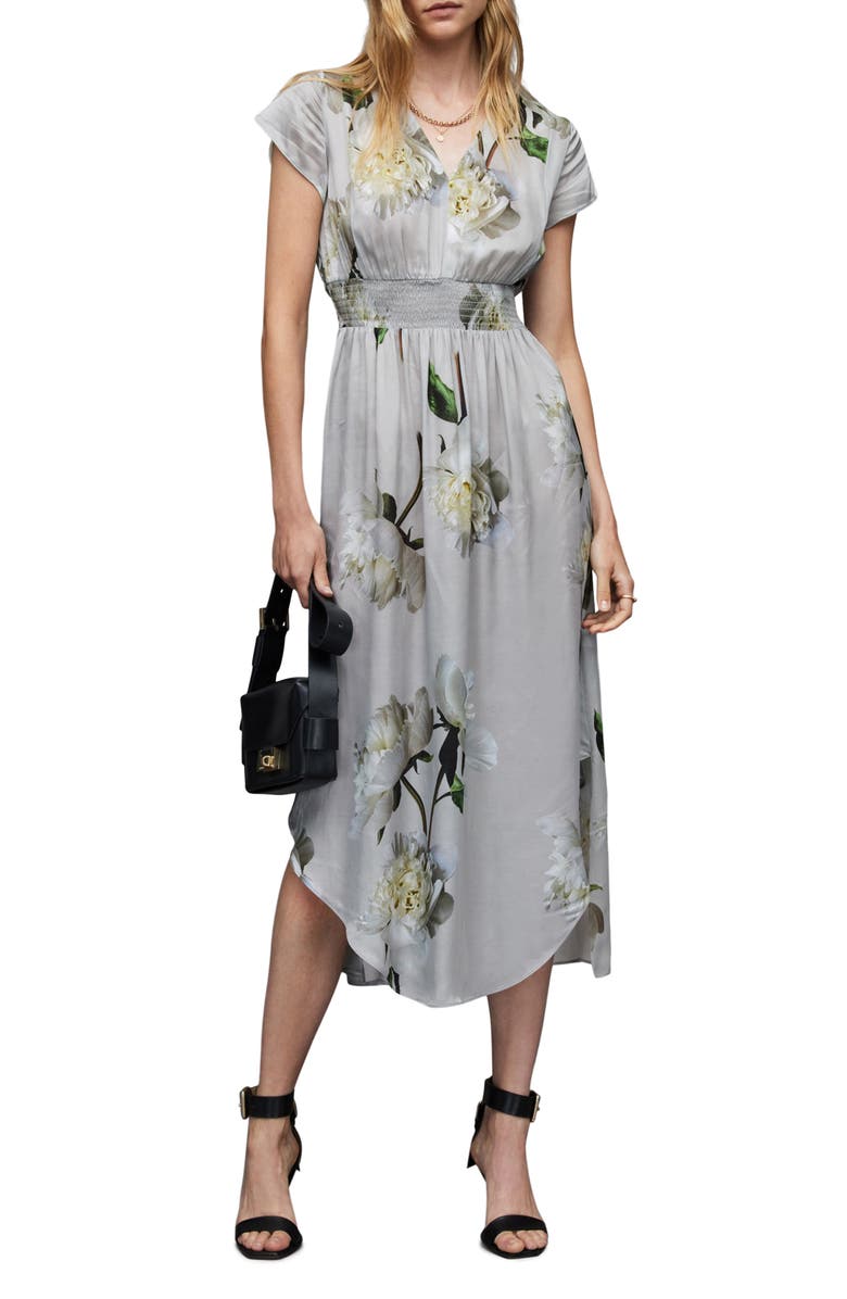 AllSaints Leila Cordelia Midi Dress, Alternate, color, 