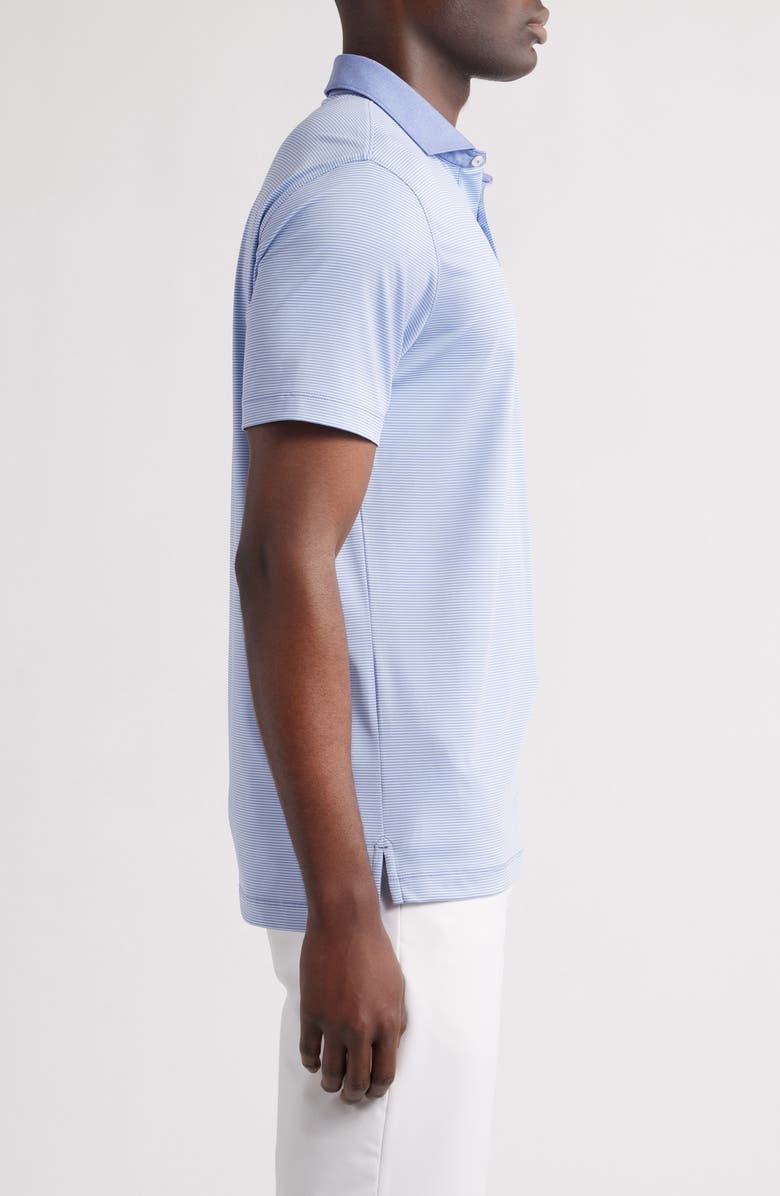 johnnie-O Reagan Stripe PREP-FORMANCE Golf Polo, Alternate, color, Verbena