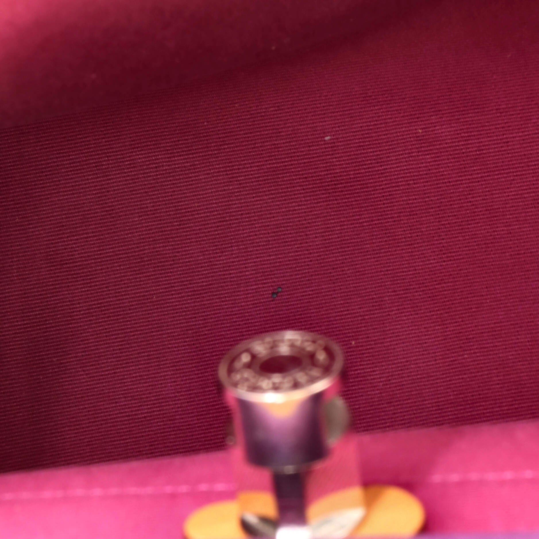 Pre-Owned Hermes Herbag Zip Leather and Toile 31, Alternate, color, Cassis