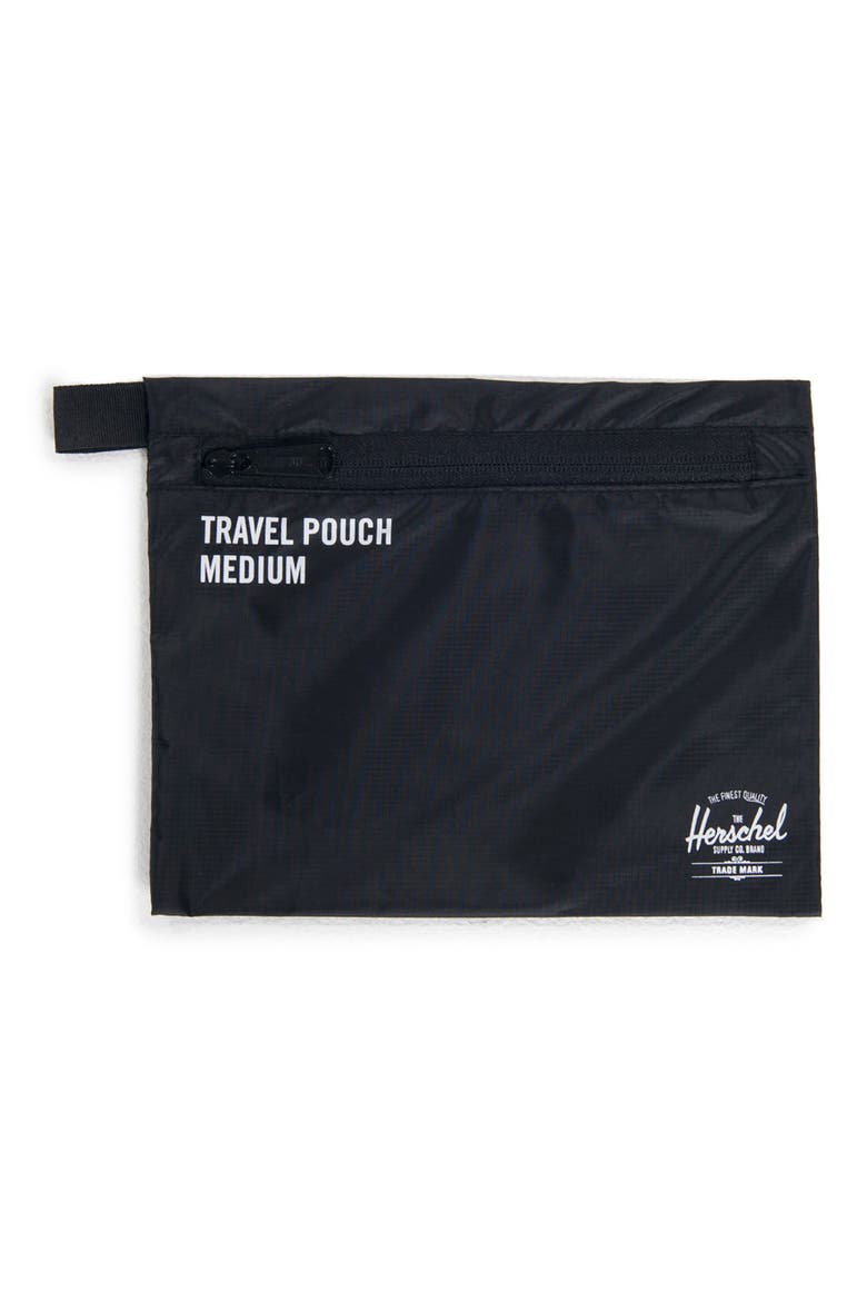 Travel Pouch Set, Alternate, color, BLACK
