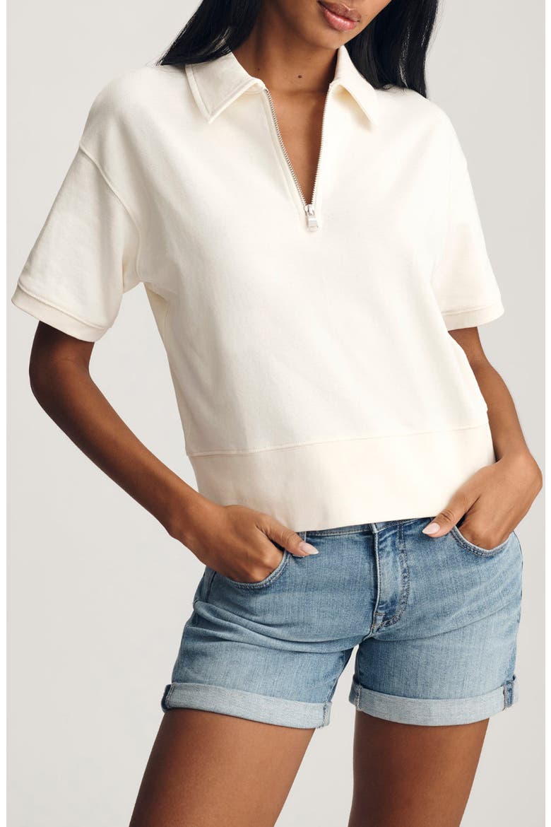 Polo Sweatshirt, Main, color, WHISPER WHITE