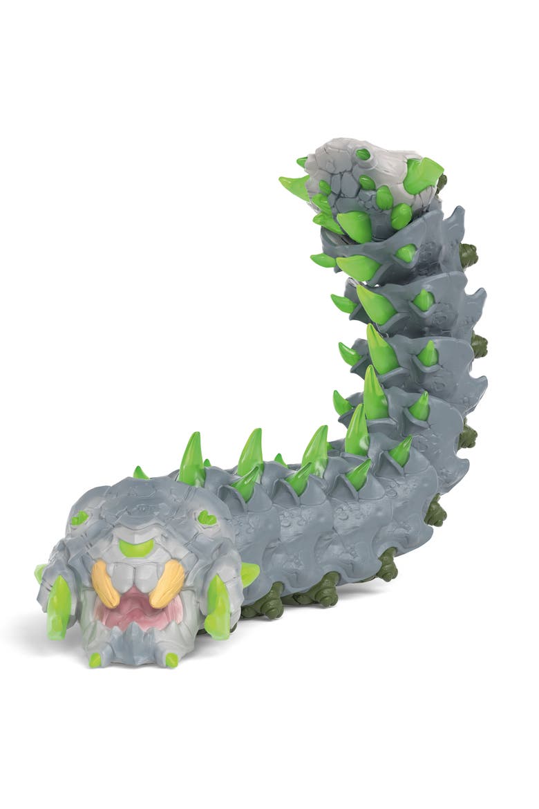 Eldrador Creatures, Stone Worm, 11 Inch Movable Bug Figurine, Kids 6+, Alternate, color, Multicolored