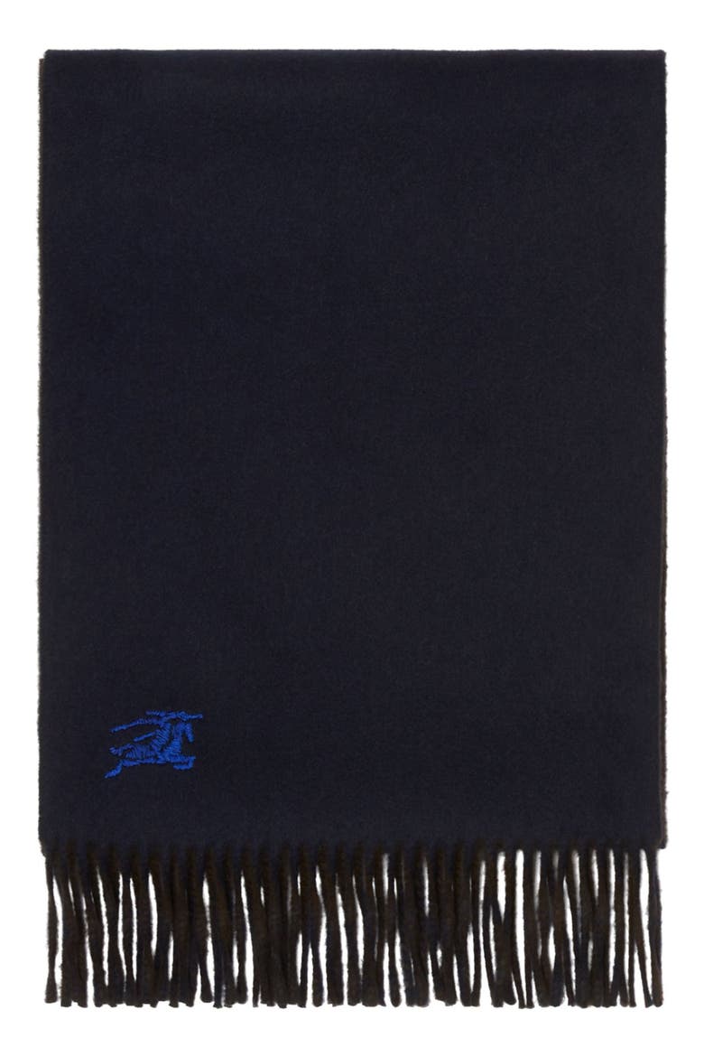 Reversible EKD Embroidered Cashmere Scarf, Alternate, color, SNUG/ INK