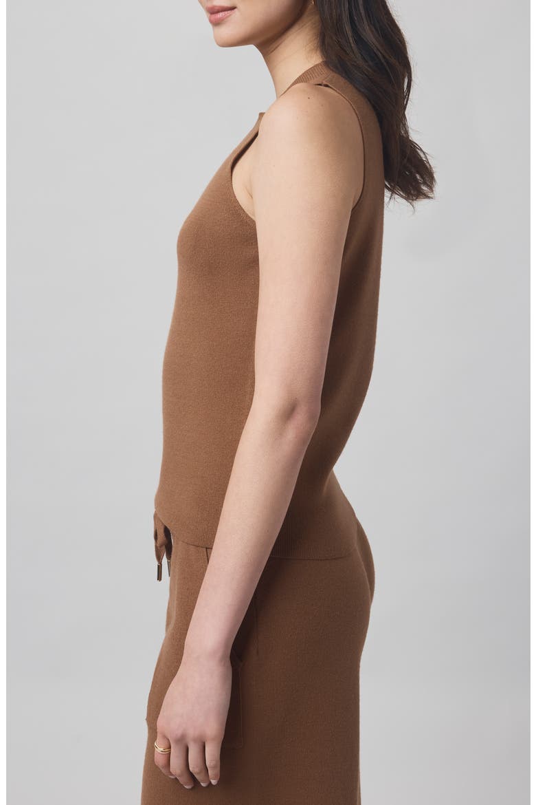 x @cellajaneblogsleeveless Sleeveless Tank Top, Alternate, color, CARAMEL