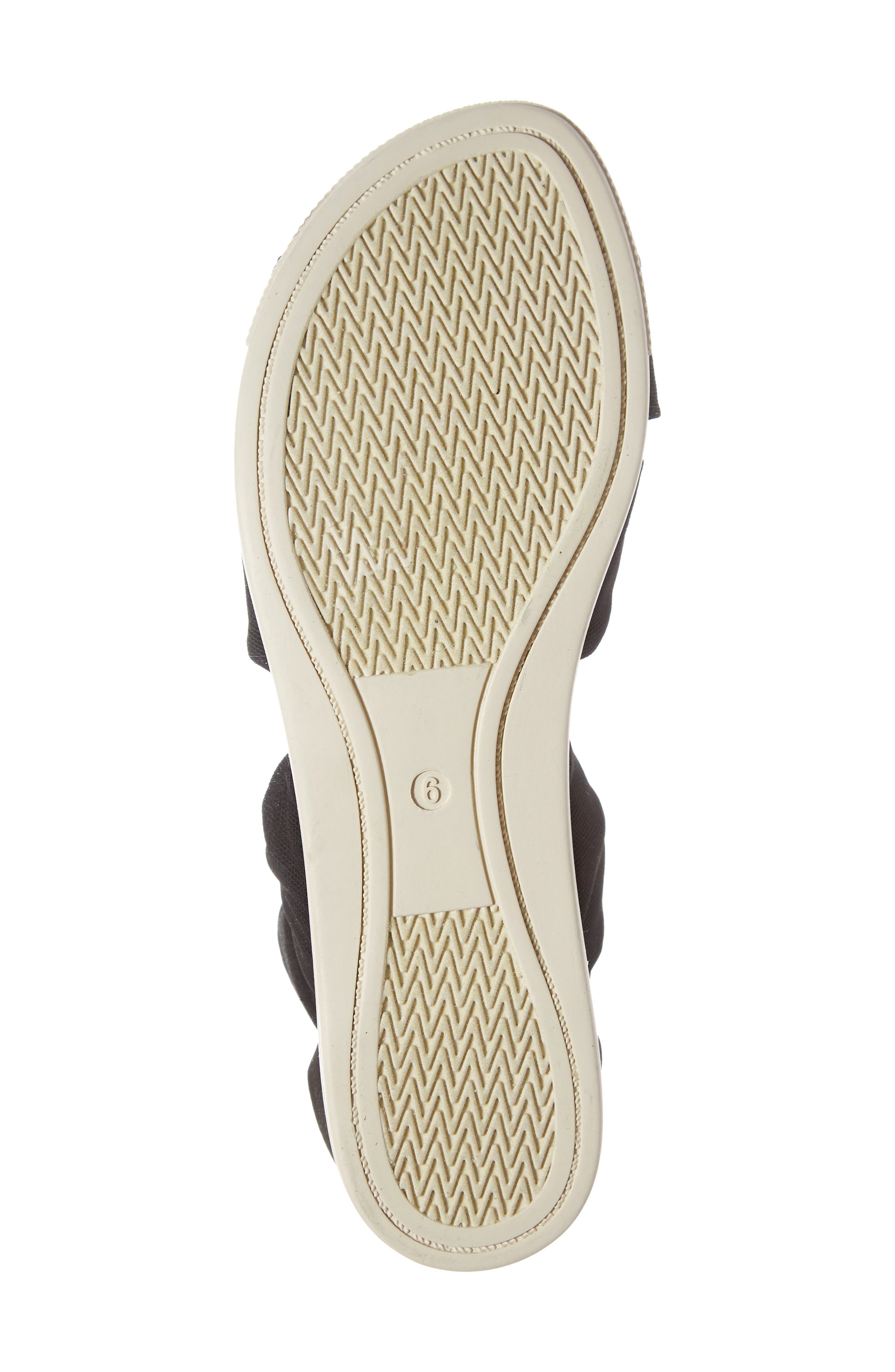 Zanya Sandal, Alternate, color, BLACK FABRIC
