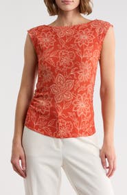Sanctuary Textured Boat Neck Top
