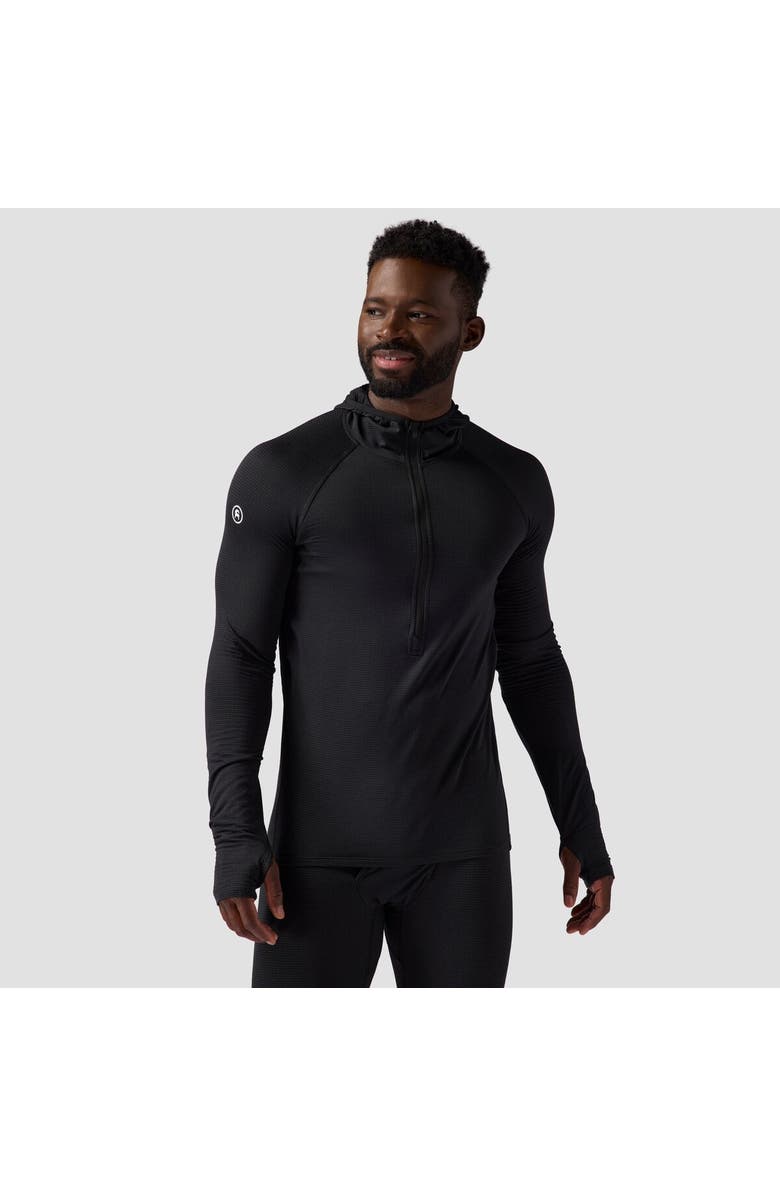 Backcountry Pines Micrrid Ultra-Lt Baselayer 1/2-Zip Scuba Top - Men's, Main, color, Black