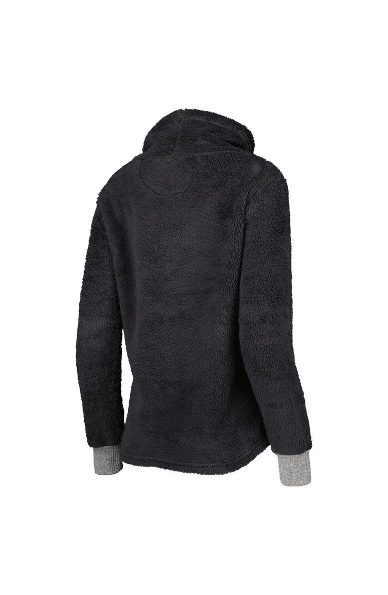 CAMP DAVID Women's Charcoal Iowa Hawkeyes Fluffy Cowl Pullover, Alternate, color,