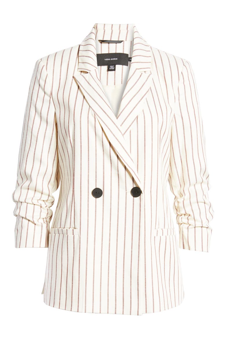 Nellilaja Stripe Blazer, Alternate, color, SABLE