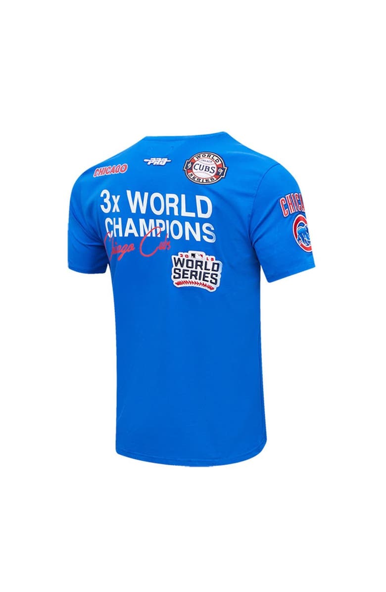 PRO STANDARD Men's Pro Standard Royal Chicago Cubs Championship T-Shirt, Alternate, color, 