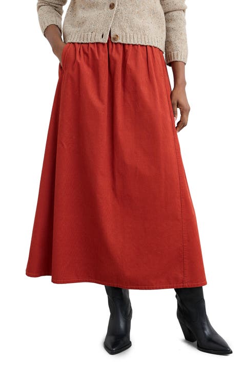 Mevagissey Organic Cotton Midi Skirt