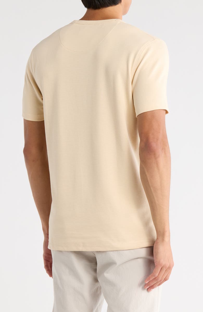 DENIM AND FLOWER Textured T-Shirt, Alternate, color, Sand