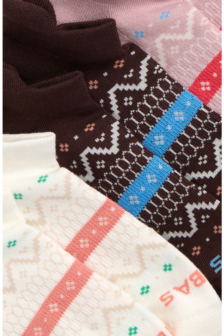 Chevron 4-Pack Ankle Socks, Alternate, color, PRAIRIE MAUVE MIX