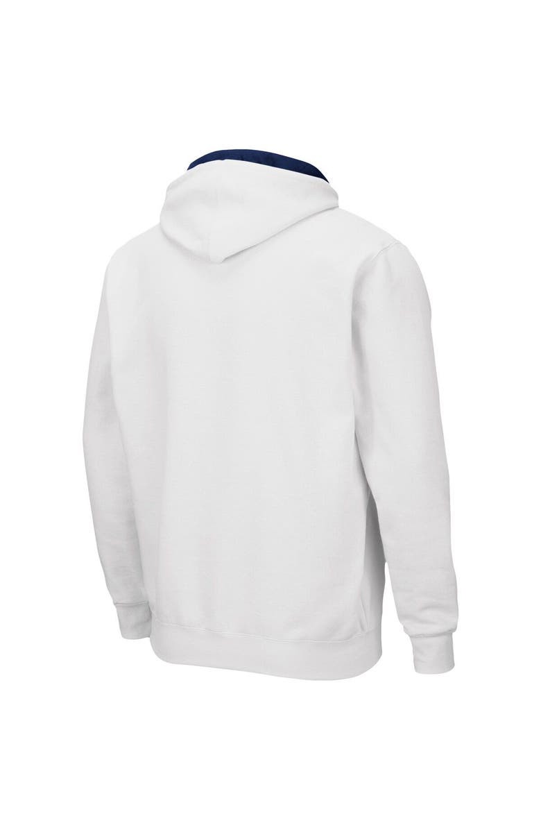 COLOSSEUM Men's Colosseum White Arizona Wildcats Arch & Logo 3.0 Full-Zip Hoodie, Alternate, color, White