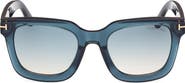 TOM FORD 52mm Gradient Square Sunglasses