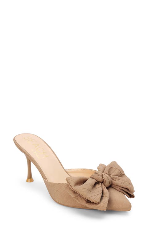 Goldie Bow Pointed Toe Mule (Women)
