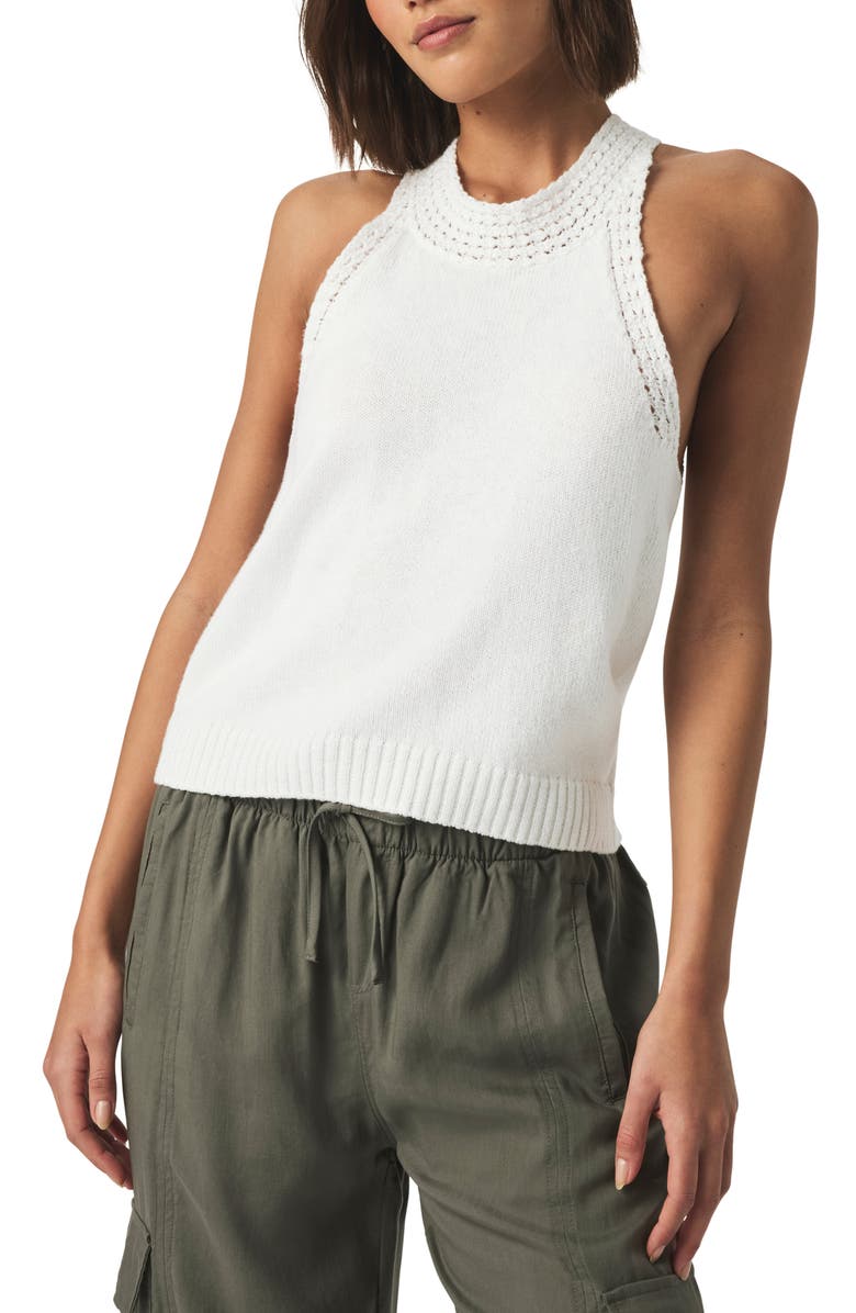 Splendid Talula Cotton Sweater Tank, Main, color, White